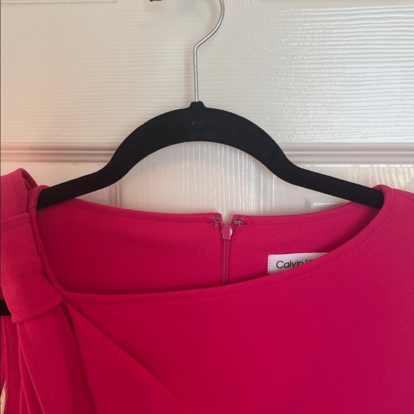 NWT Calvin Klein Neck Bow Dress - Picture 3 of 11